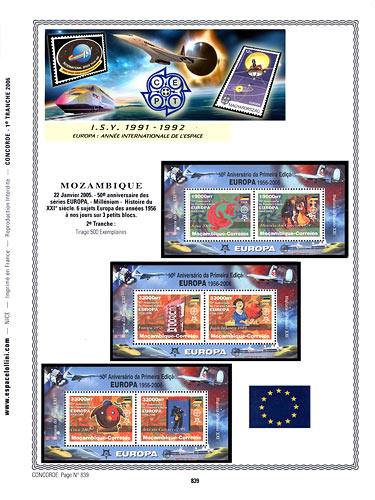 page concorde_839__ de album collection concorde de timbres