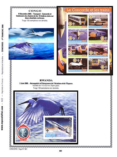 page concorde_841__ de album collection concorde de timbres