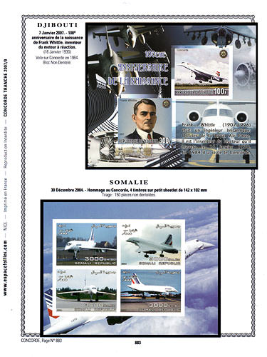 page concorde_883__ de album collection concorde de timbres