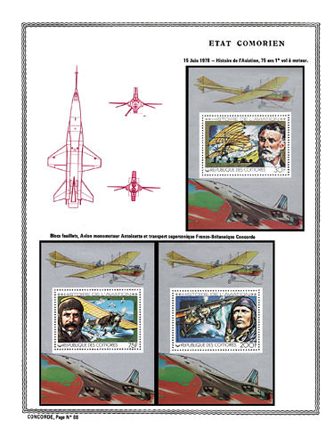 page concorde_88__ de album collection concorde de timbres