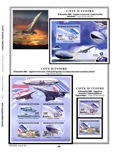 page concorde_893__ de album collection concorde de timbres