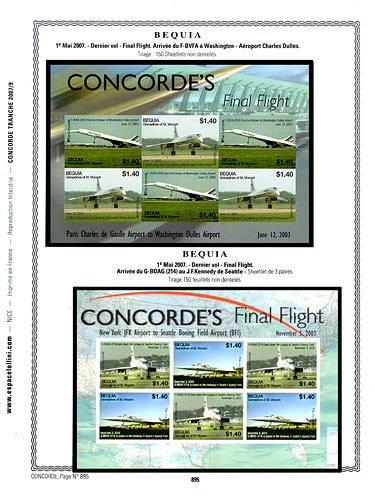 page concorde_895__ de album collection concorde de timbres