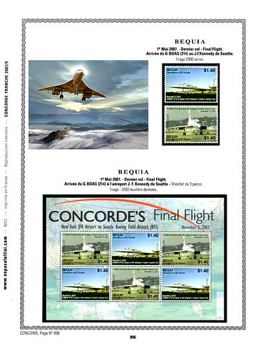 page concorde_896__ de album collection concorde de timbres