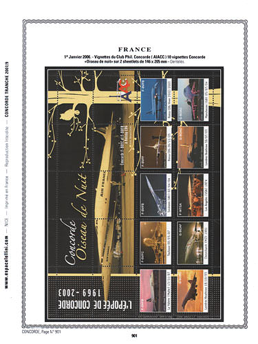 page concorde_901__ de album collection concorde de timbres
