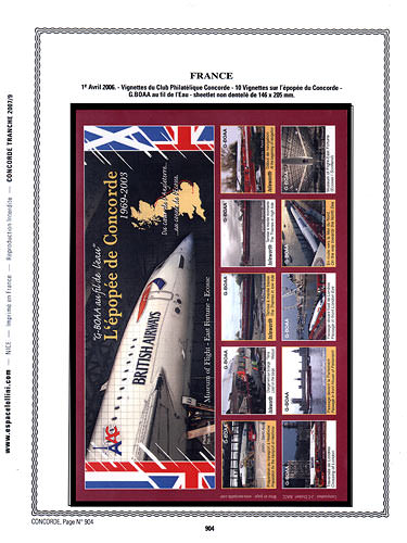 page concorde_904__ de album collection concorde de timbres