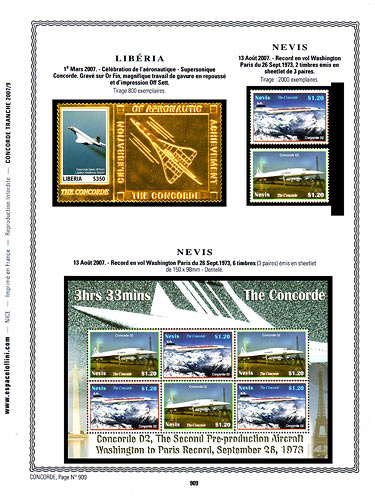 page concorde_909__ de album collection concorde de timbres
