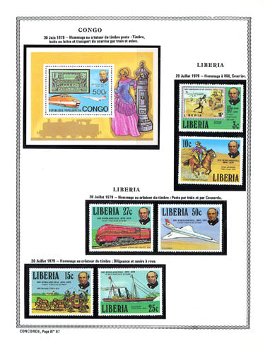 page concorde_97__ de album collection concorde de timbres