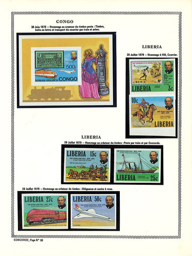page concorde_98__ de album collection concorde de timbres