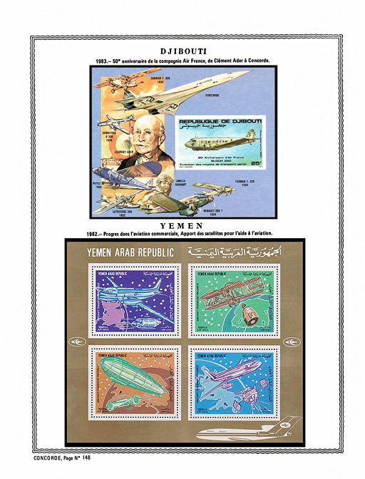page concorde_148__ de album collection concorde de timbres