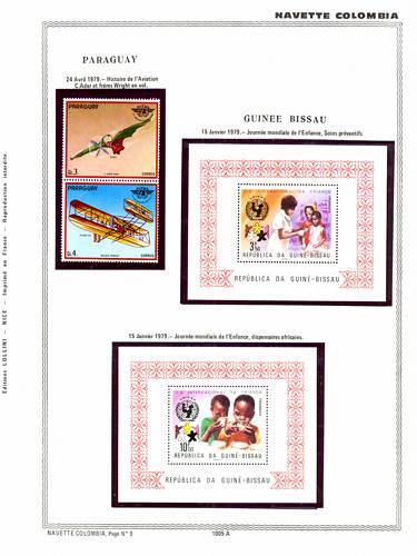 page number _1005_A_ from album espace to collect stamps