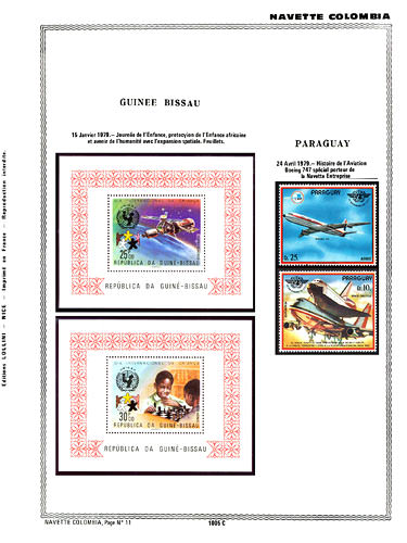 page number _1005_C_ from album espace to collect stamps