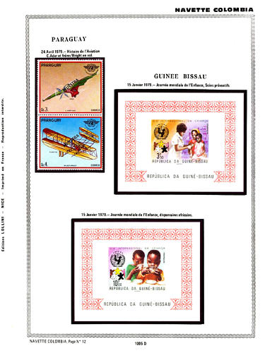 page number _1005_D_ from album espace to collect stamps