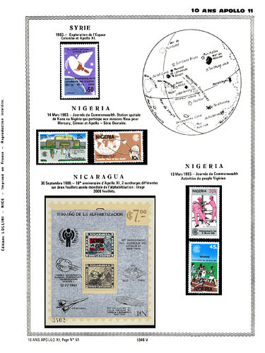page _1046_V_ de album collection espace de timbres