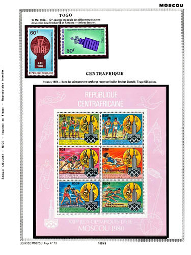 page number _1065_B_ from album espace to collect stamps
