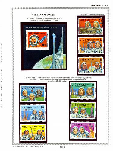 page number _1081_B_ from album espace to collect stamps