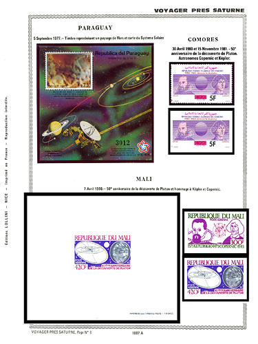 page number _1087_A_ from album espace to collect stamps