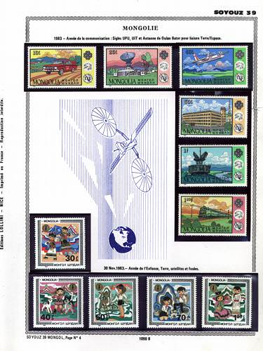 page number _1090_B_ from album espace to collect stamps