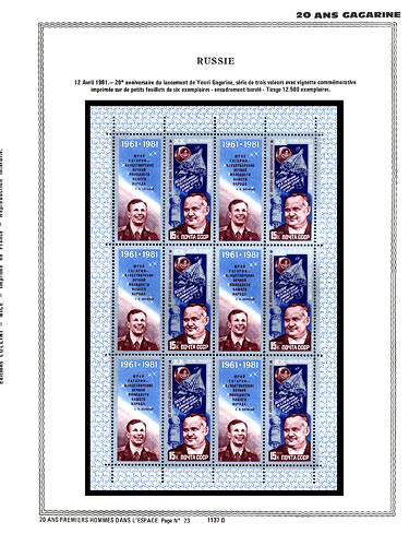 page number _1137_D_ from album espace to collect stamps
