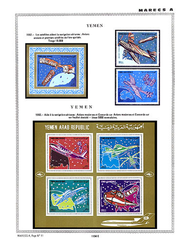 page _1154_E_ de album collection espace de timbres