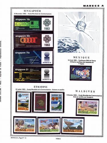 page _1154_G_ de album collection espace de timbres