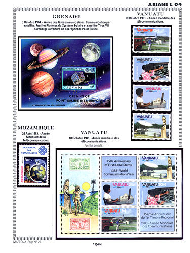 page number _1154_N_ from album espace to collect stamps