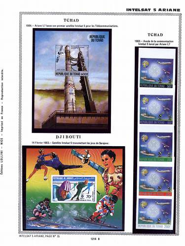 page number _1214_B_ from album espace to collect stamps