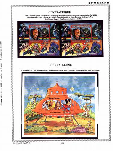 page number _1231__ from album espace to collect stamps
