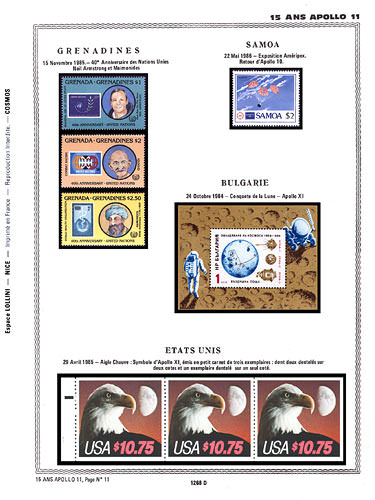 page number _1268_D_ from album espace to collect stamps