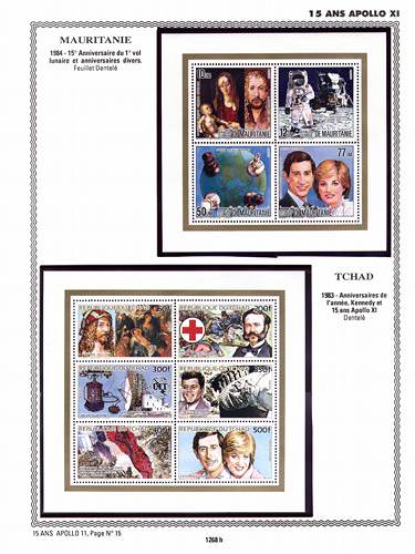 page number _1268_H_ from album espace to collect stamps