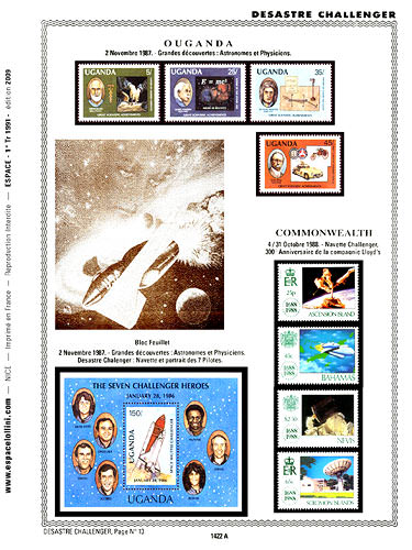 page number _1422_A_ from album espace to collect stamps