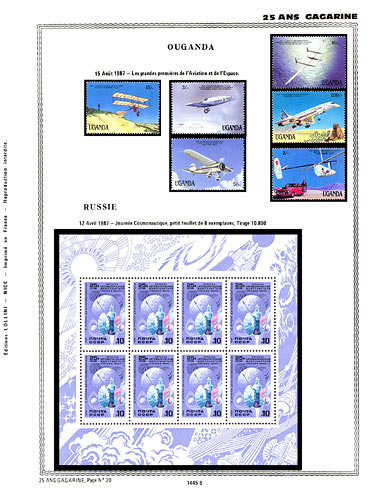 page _1445_B_ de album collection espace de timbres