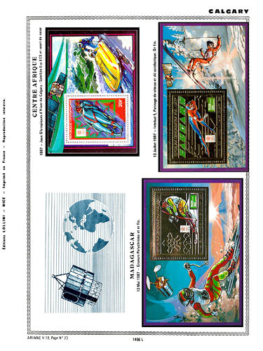 page number _1456_L_ from album espace to collect stamps