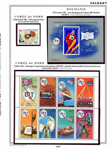 page number _1456_X_ from album espace to collect stamps