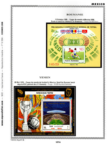 page number _1477_A_ from album espace to collect stamps