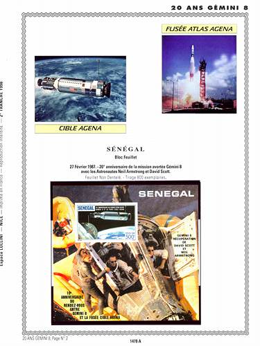 page number _1478_A_ from album espace to collect stamps