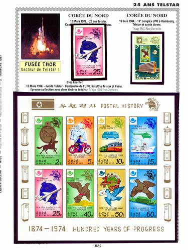 page number _1482_G_ from album espace to collect stamps