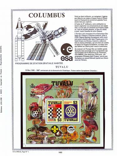 page number _1493__ from album espace to collect stamps