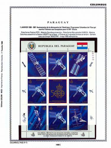 page number _1498_C_ from album espace to collect stamps