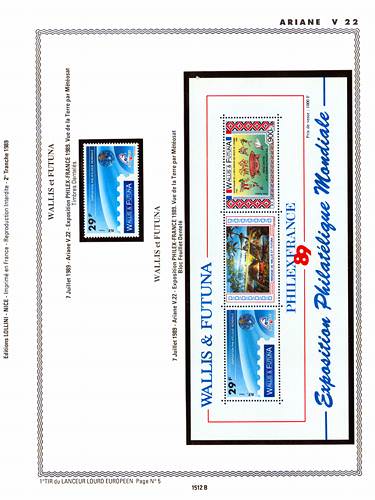 page number _1512_B_ from album espace to collect stamps
