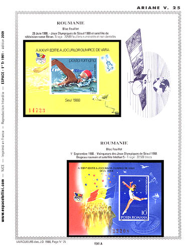 page number _1541_A_ from album espace to collect stamps