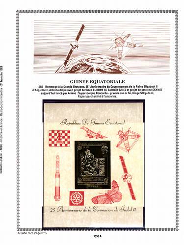 page number _1553_A_ from album espace to collect stamps