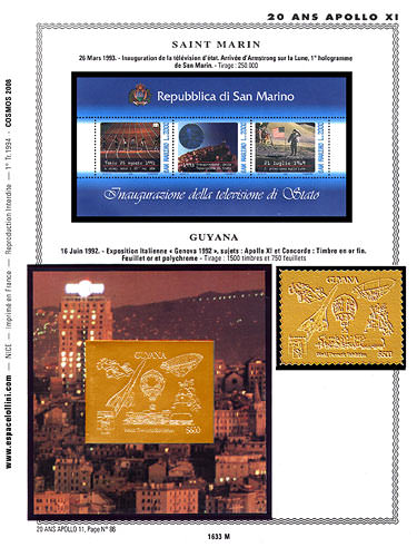 page number _1633_M_ from album espace to collect stamps