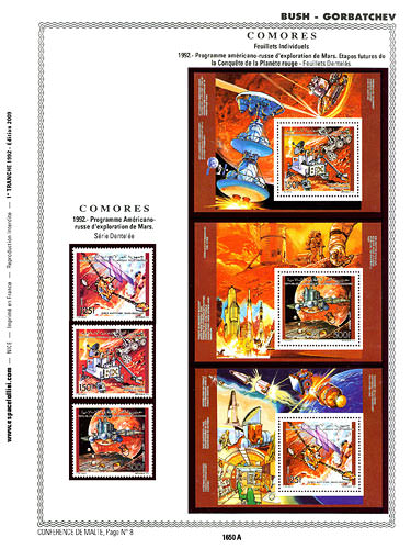 page number _1650_A_ from album espace to collect stamps