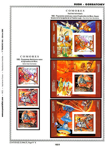 page number _1650_B_ from album espace to collect stamps