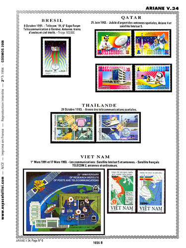 page number _1656_B_ from album espace to collect stamps