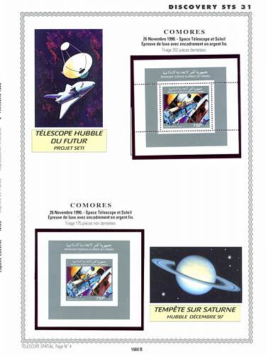 page number _1660_B_ from album espace to collect stamps