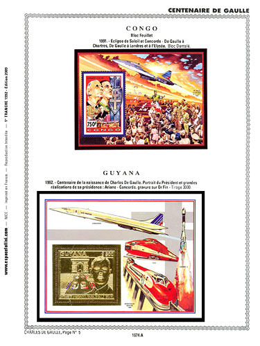 page number _1674_A_ from album espace to collect stamps