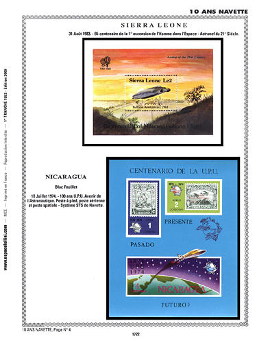 page number _1722__ from album espace to collect stamps