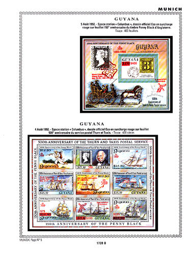 page number _1739_B_ from album espace to collect stamps