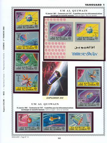 page number _18_E_ from album espace to collect stamps